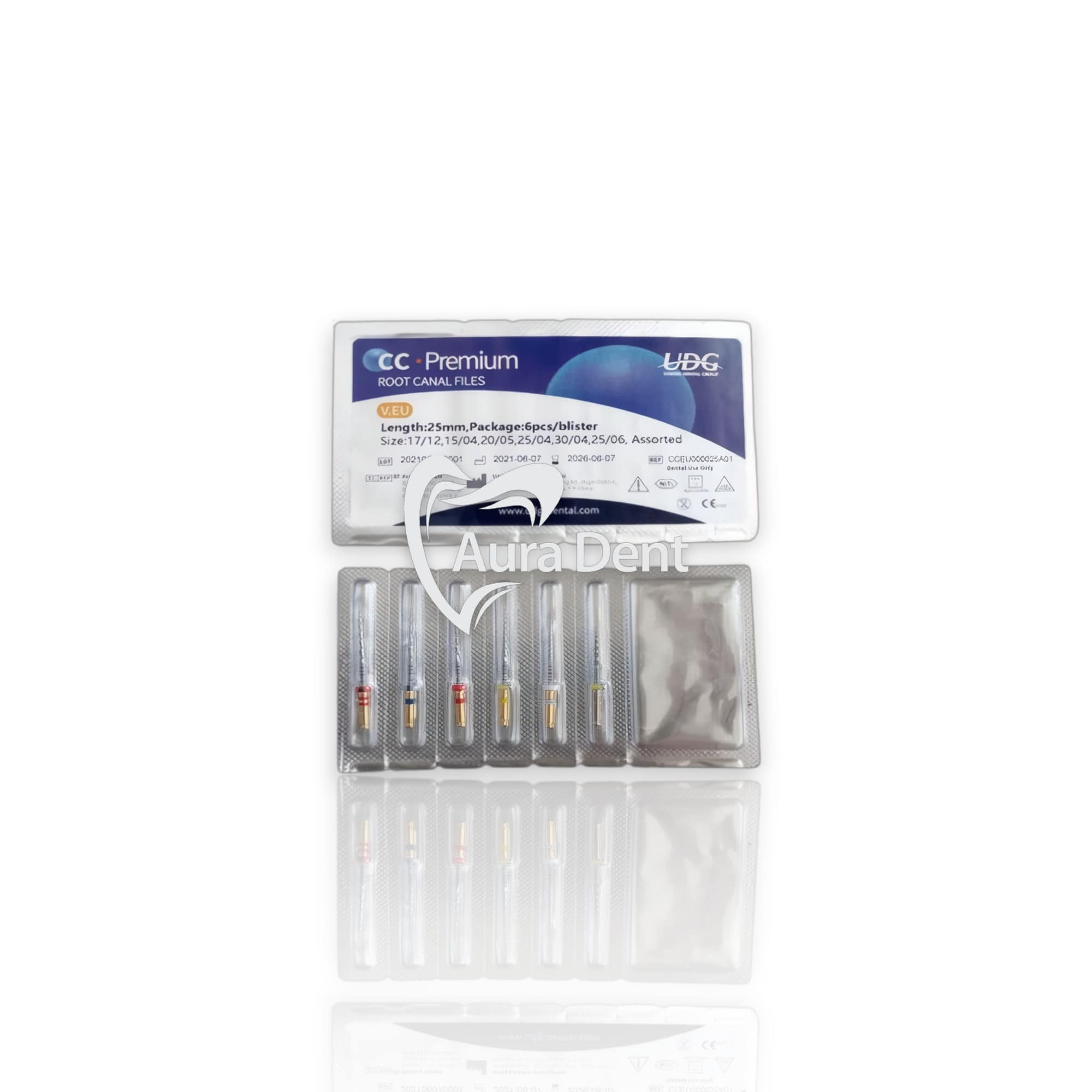 Limes rotatives (6 pièces) - UDG - Auradent