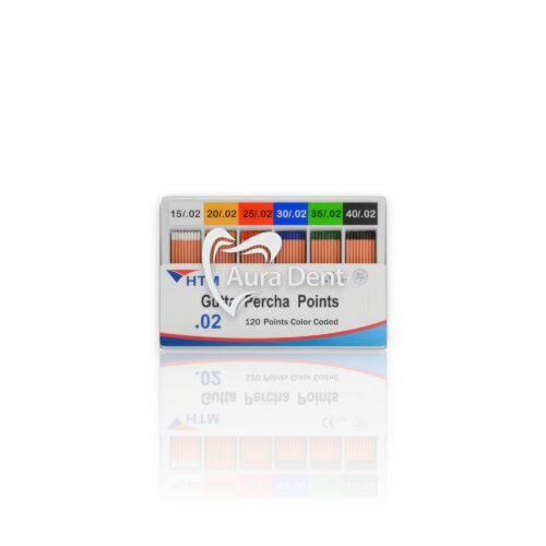 Pointes de gutta-percha à conicité .02, .04 et .06 - HTM - Auradent