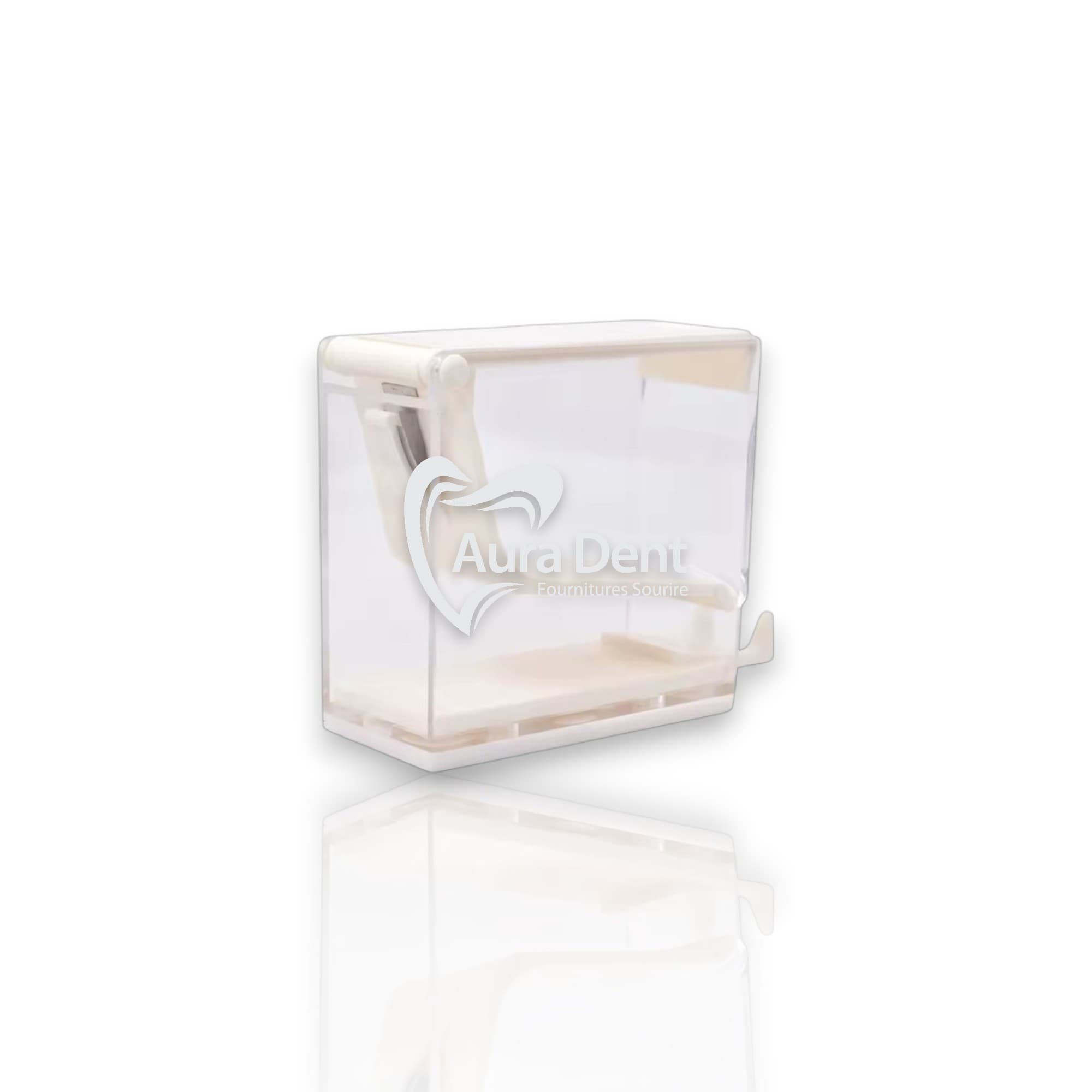 Distributeur de rouleaux blanc de coton - Auradent