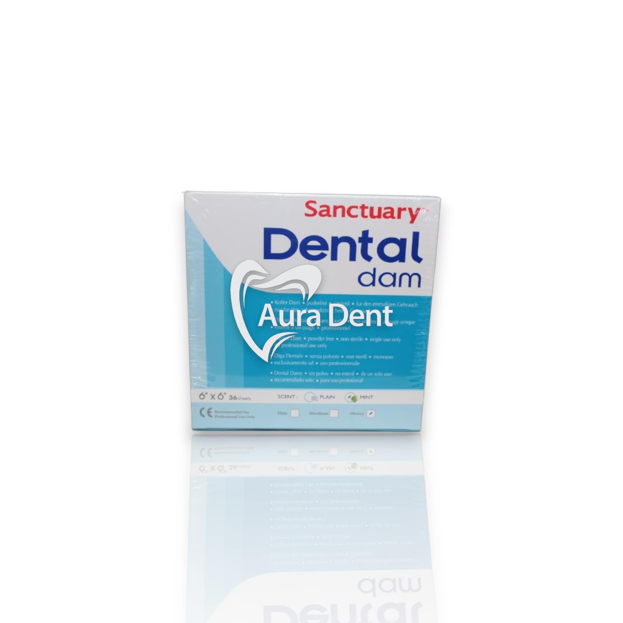Digue en latex sans poudre - Dental Dam - AuraDent
