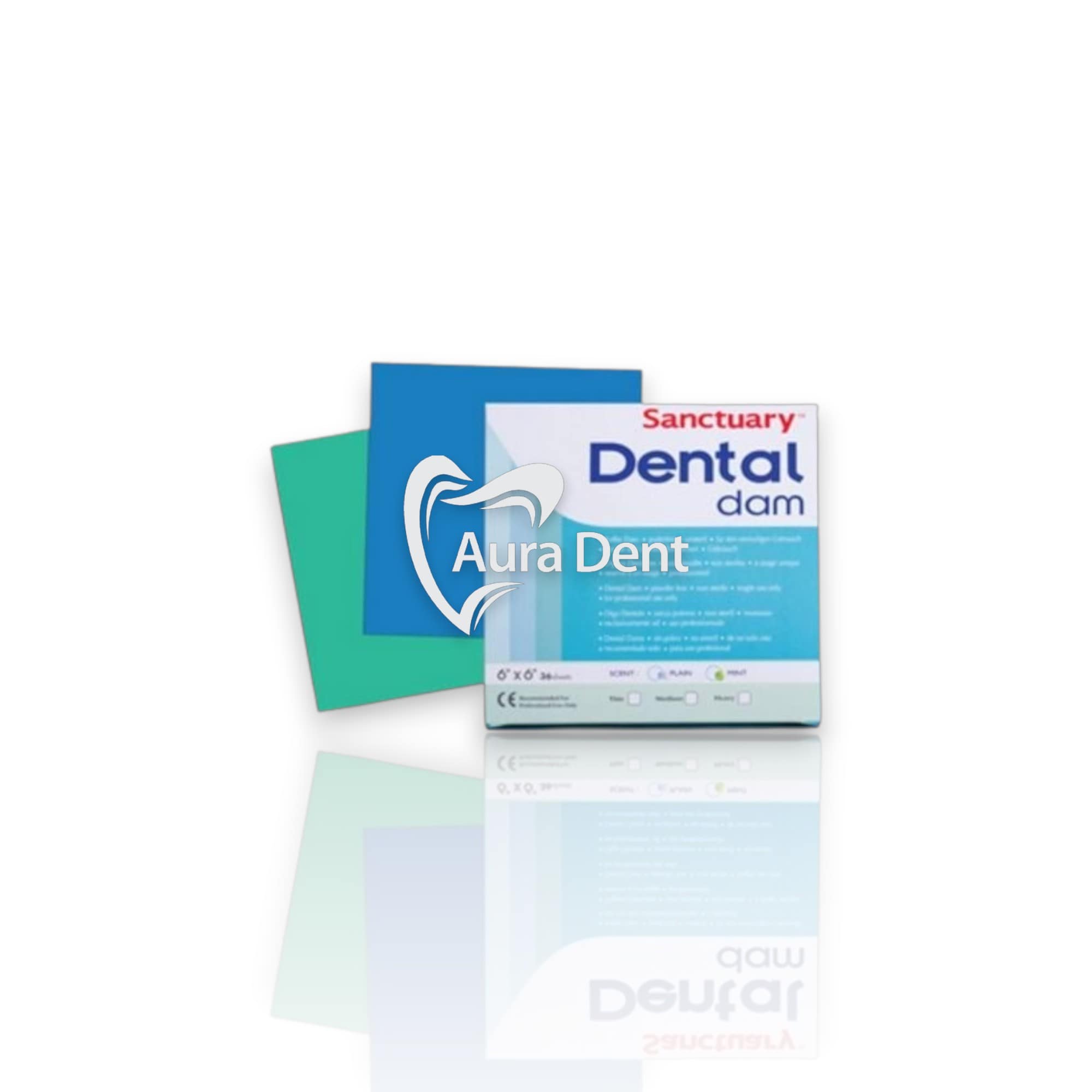 Digue en latex sans poudre - Dental Dam - AuraDent