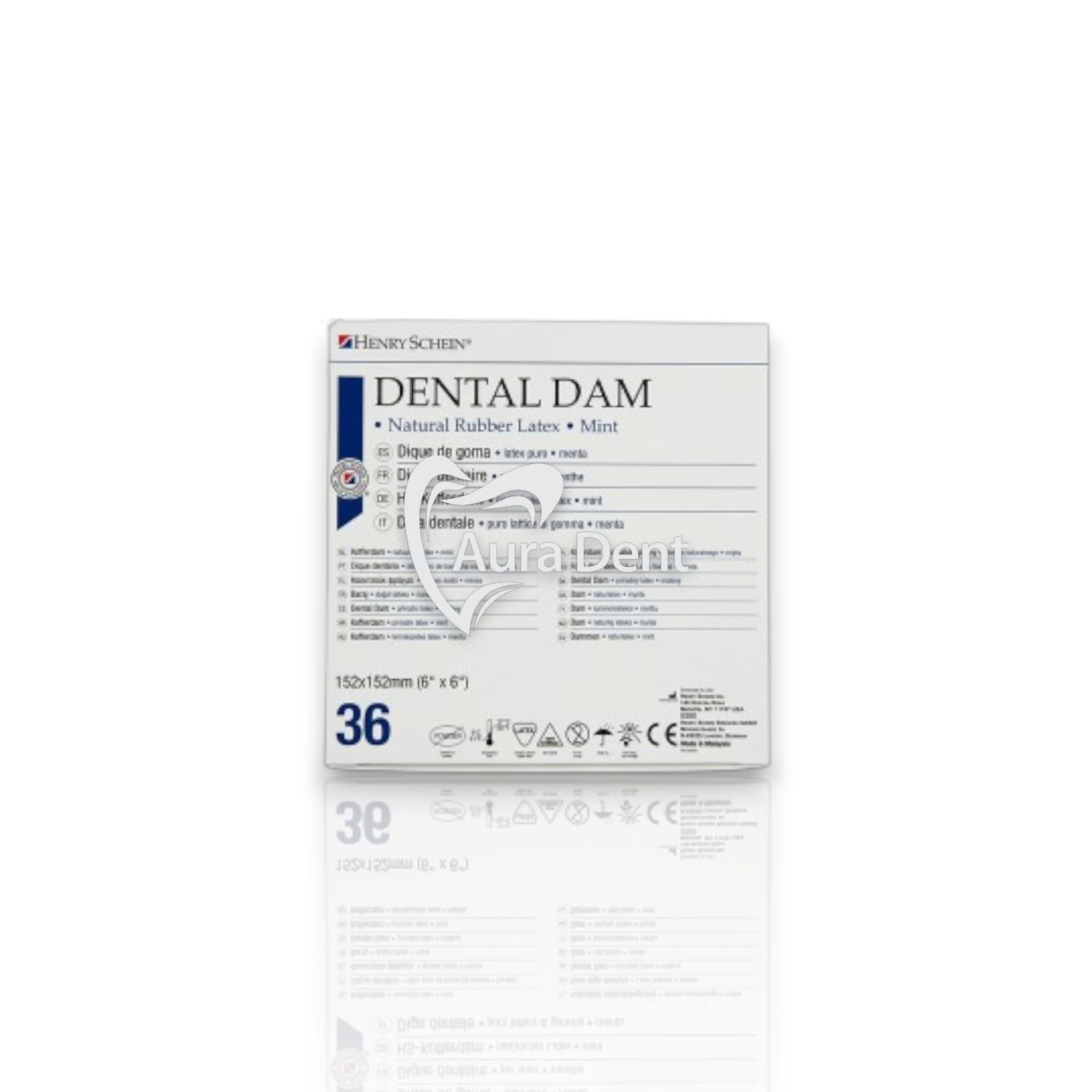 Feuilles de digue (36 pieces) - Henry Schein - AuraDent